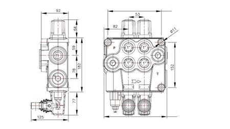 HYDRAULIC VALVE 2xP120