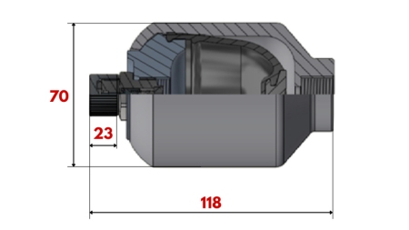 ΥΔΡΑΥΛΙΚΟΣ ΑΚΟΥΜΠΛΩΤΗΣ 0.15 ΛΙΤ - M18X1.5