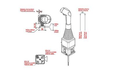 JOYSTICK NIMCO FOR BRAIDED BALL CABLE - 1x BUTTON