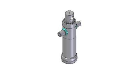 3021F -TELESCOPISKAIS CILINDRS STANDARTS/CAURUMS 2 POSMI STROKE 495 DIAMETRS 95