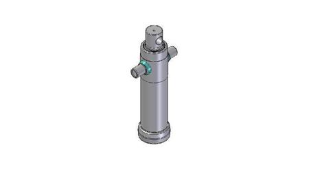 3023F -TELESKOPZYLINDER STANDARD/BOHRUNG 2 STUFEN HUB 695 DURCHMESSER 95