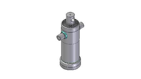 3044F -TELESKOPZYLINDER STANDARD/LOCH 4 STUFEN HUB 1050 FI 124