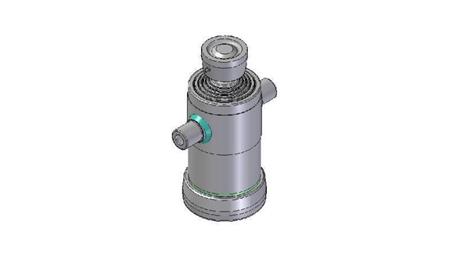3052S -TELESCOPISK CYLINDER STANDARD/BALL 5 TRIN SLAG 1230 DIAMETER 152