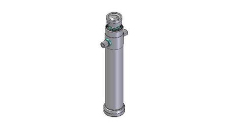 4028S -TELESCOPIC CYLINDER STANDARD/BALL 2 STAGES STROKE 1195 DIAMETER 124