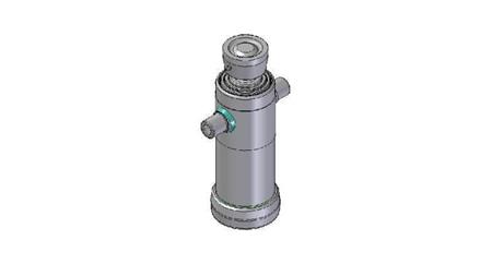 4031S -TELESCOPISKA CILINDRA STANDARTS/BALL 3 POSMI STROKE 743 DIAMETRS 124