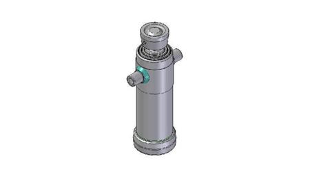4034S -TELESCOPIC CYLINDER STANDARD/BALL 3 STAGES STROKE 1043 DIAMETER 124
