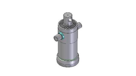 4041F -CILINDRO TELESCOPICO STANDARD/BUCO 4 STADI CORSO 1040 FI 152