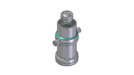 4071S -TELESCOPIC CYLINDER STANDARD/BALL 4 STAGES STROKE 970 DIAMETER 170