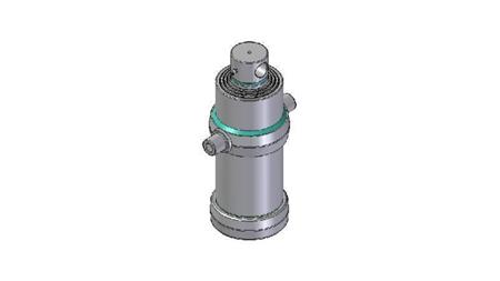 4083F -TELESCOPIC ZYLINDER STANDARD/LOCH 4 STUFEN HUB 1670 DURCHMESSER 190