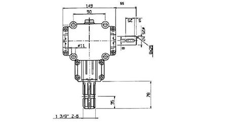 RIDUTTORE D'ANGOLO PTO 1:1,9 (14HP-10kW)