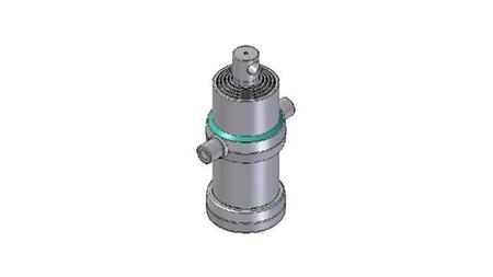 5001F -TELESKOPZYLINDER STANDARD/LOCH 5 STUFEN HUB 1520 FI 170