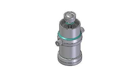 5006S -TELESCOPIC CYLINDER STANDARD/BALL 5 STUFEN HUB 1500 DURCHMESSER 190