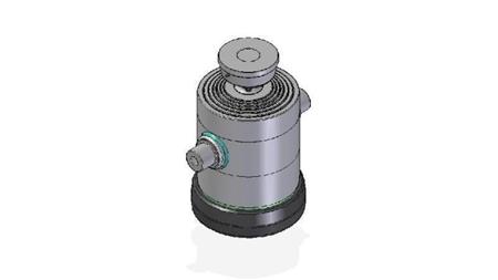 6082S -TELESCOPISK CYLINDER STANDARD/KUGLE 6 TRIN BEVÆGELSE 1540 DIAMETER 300