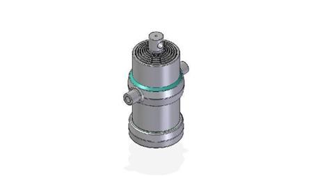 7019F -CYLINDER TELESKOPOWY STANDARD/OTWÓR 7 ETAPÓW SKOKU 2045 ŚREDNICA 190