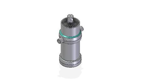 7020F -TELESKOPSKI CILINDAR STANDARD/RUPA 7 STUPNJA HOD 2605 PROMJER 190