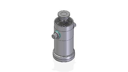 7035S -TELESCOPISK CYLINDER STANDARD/BOLD 7 TRIN REJSE 2832 DIAMETER 240