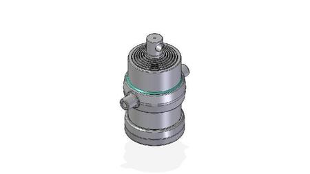 7051F -TELESKOPZYLINDER STANDARD/LOCH 7 STUFEN HUB 1770 FI 215
