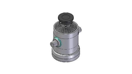 8010S -TELESCOPISK CYLINDER STANDARD/BALL 8 TRIN REJSE 1875 DIAMETER 240