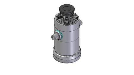 8012S - TELESCOPIC CYLINDER STANDARD/BALL 8 STAGES TRAVEL 2295 DIAMETER 240