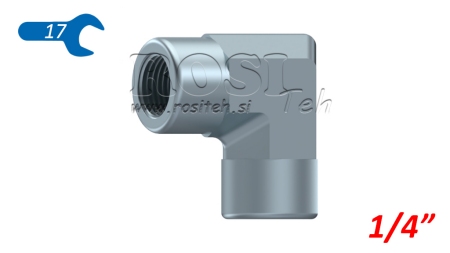 HIDRAULIČNO KOLJENO 90° KRATKO ŽENSKI-ŽENSKI 1/4
