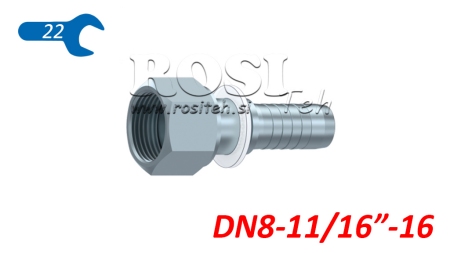 HIDRAVLIČNI PRIKLJUČEK DKORFS ŽENSKI DN8-11/16-16