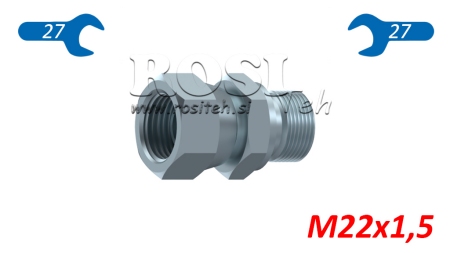 HIDRAULIČNI DVOSTRUKI VIJAK S OKRETNOM MATICOM M22x1,5