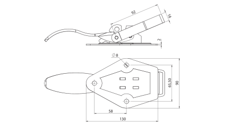 BORDWANDVERSCHLUSS, TYP TOGGLE