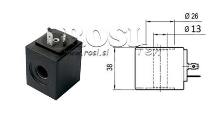 ELEKTROMAGNETISCHE SPULE 24V DC - fi 13mm-38mm IP65