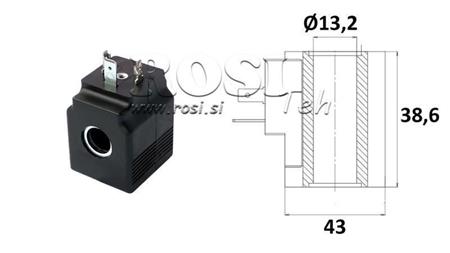 ELEKTROMAGNETISCHE SPULE 230V AC - SAE08 - fi 13.2mm-38.6mm 22W