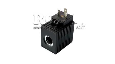 ELECTROMAGNETIC COIL 12V DC - CB12 - fi 16,15mm-52mm 16W IP65