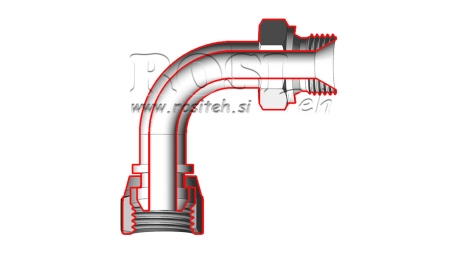 HIDRAULIČNO KOLJENO 90° BSP MUŠKI-ŽENSKI 3/4