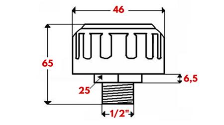METALLINE TÄITEKATE VENTILIGA 1/2''