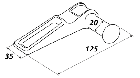 WEDGE POUR JOINT LATÉRAL TYPE MAROTTA DROIT