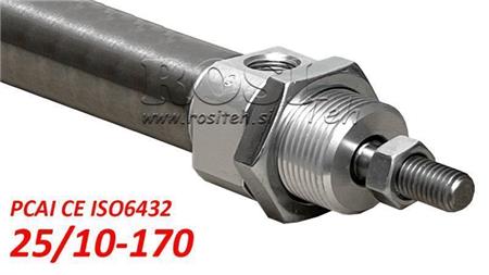 Gaisa cilindrs PCAI 25/10-170 CE ISO6432