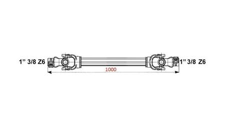 CE HOMOLOGIRANA KARDANSKA GRED profi line KAT.6 dolžine 1000mm