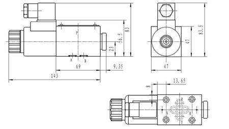 ELETTROVALVOLA IDRAULICA KV-4/2 CETOP 3 12/24/230V N51A