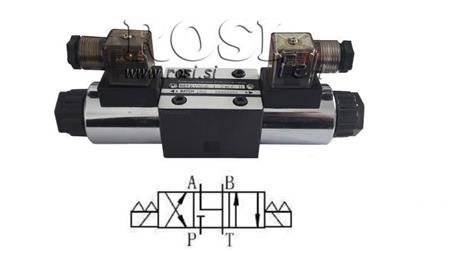 HYDRAULICKÝ ELEKTRO MAGNETICKÝ VENTIL KV-4/3 CETOP 3 12/24/230V N6