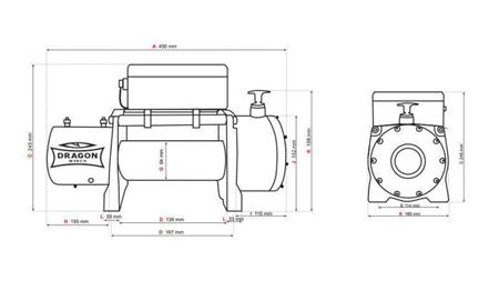 12 V ELEKTRIČNO VITLO DWM 8000 HD - 3629 kg