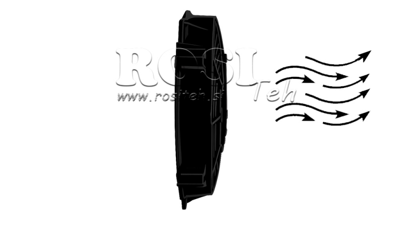AXIÁLIS HŰTŐVENTILÁTOR 280MM PULL 12V