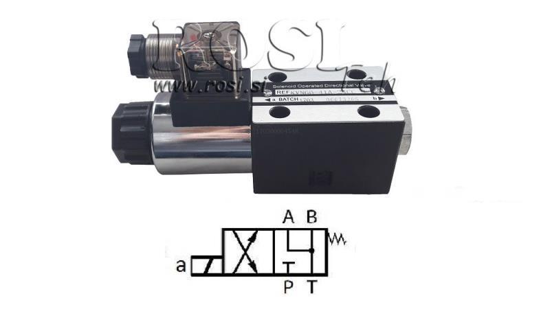 VALVOLA ELETTROMAGNETICA IDRAULICA CETOP 3 12/24/230V 6A