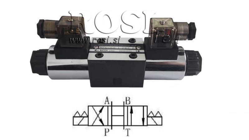 HYDRAULISCHES ELEKTROMAGNETISCHES VENTIL CETOP 3 12/24/230V N3