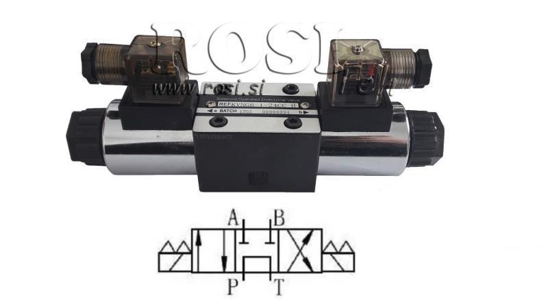 HYDRAULISCHES ELEKTROMAGNETISCHES VENTIL CETOP 3 12/24/230V N2