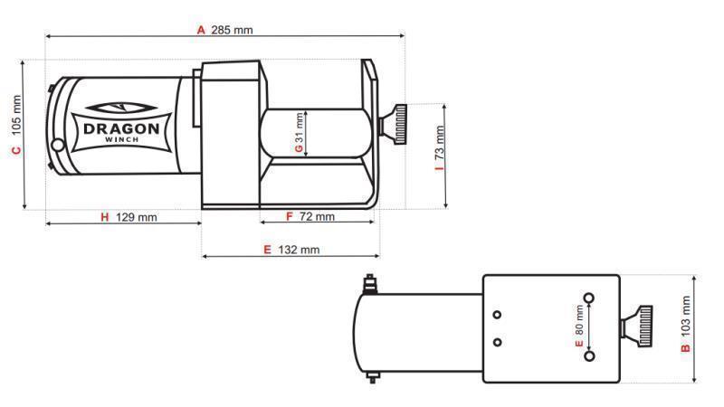 12 V ELEKTRIČNO VITLO DWM 2500 ST - 1133 kg