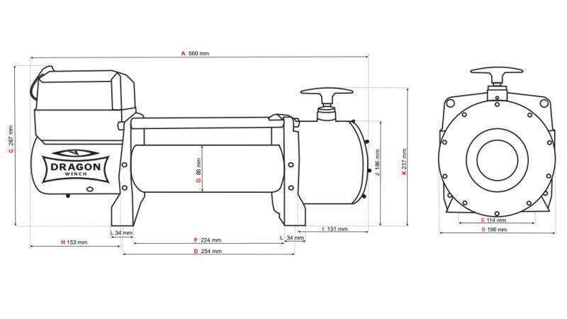 12 V VERRICELLO ELETTRICO DWT 15000 HD - 6803 kg