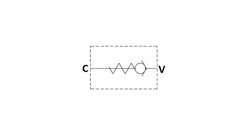 VALVOLA DI RITEGNO DEL TUBO VU 1/2 - 70lit