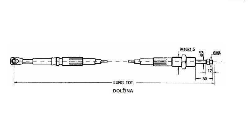 PLETENICA L=1500 - vilice-dimenzije