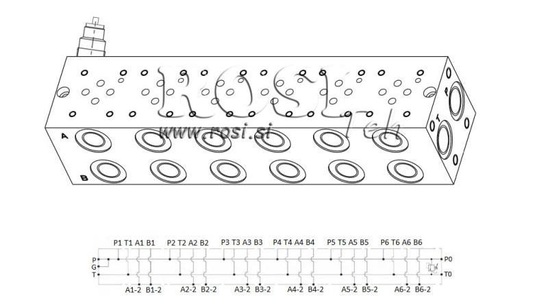 PIEDE CETOP3 NG6 6M IN SICUREZPER