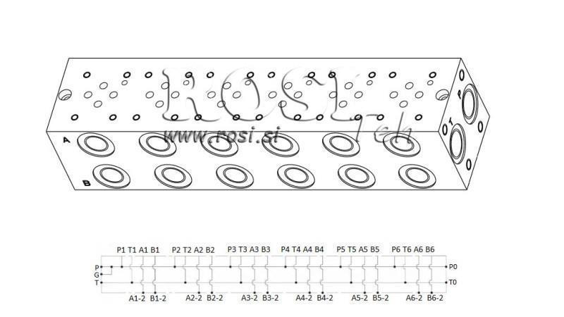 BASE PLATE CETOP3 NG6 6M