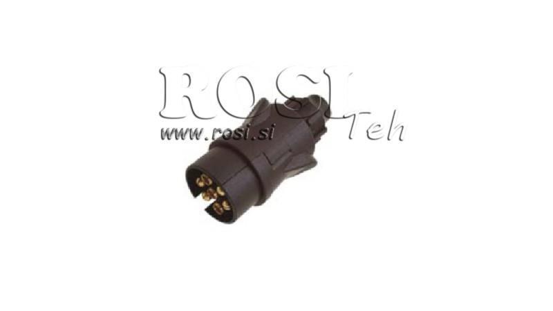 7 POLE MALE SOCKET PVC